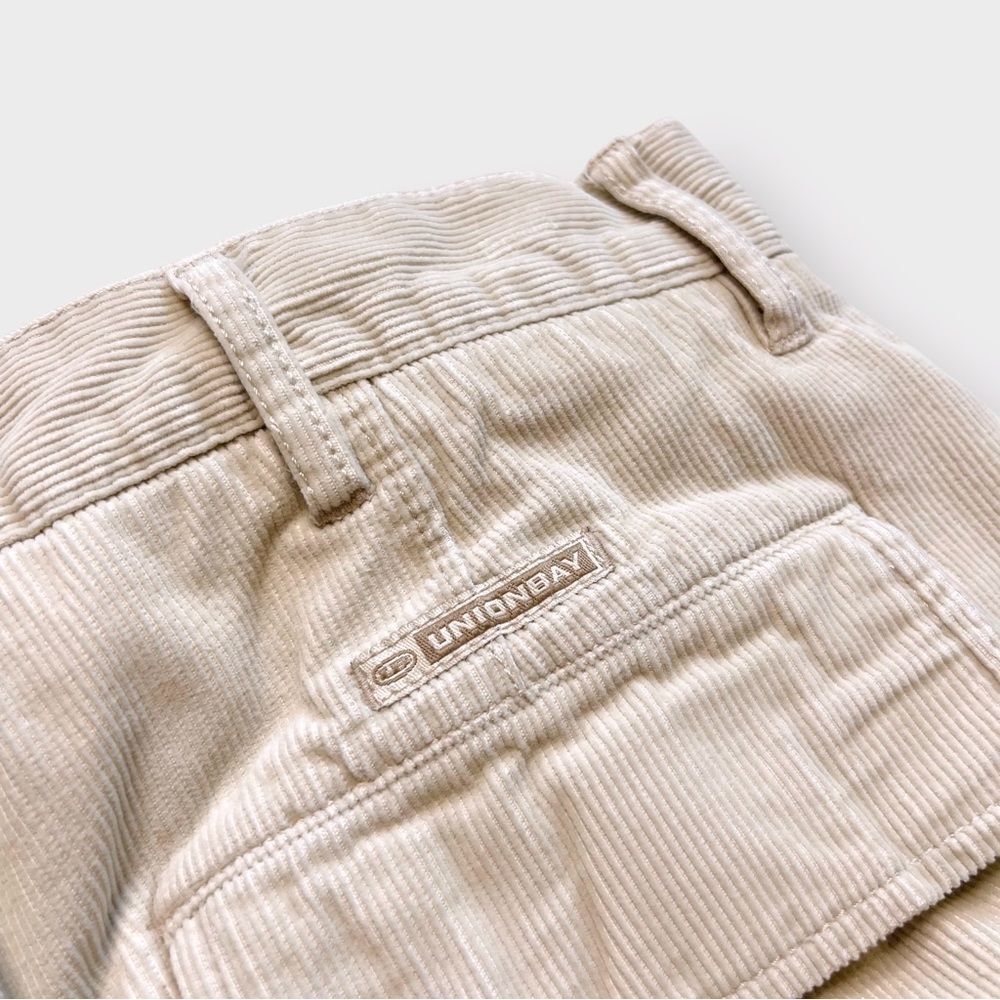 Vtg 90s Y2K Unionbay Corduroy Cargo Shorts, Skater Grunge 30 Skate Long 6 Pocket - Picture 4 of 6